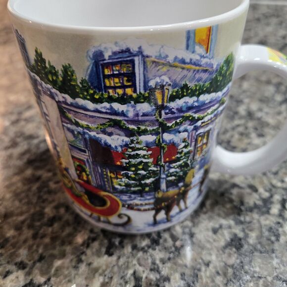 Starbucks Other - Starbucks Barista Vintage Public Market Winter Scene Christmas 2001 Mug